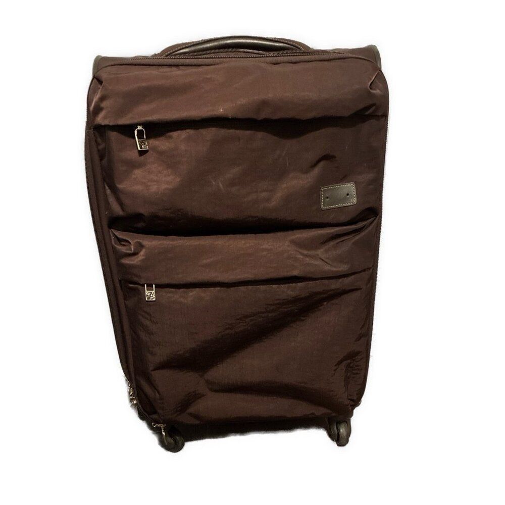 ricardo beverly hills Solid brown luggage suitcase nylon 27 Inch Spinner Rolling
